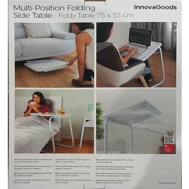 Mesa Plegable Auxiliar Multiposición Foldy Table InnovaGoods Mesa Plegable Auxiliar Multiposición Foldy Table InnovaGoods