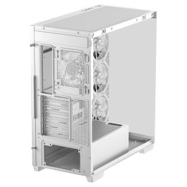 Deepcool Caja Gaming CG580 4F WH Blanca con 4 Ventiladores ARGB - Chasis ATX con Cristal Templado para Gaming y PC de Alto Rendimiento