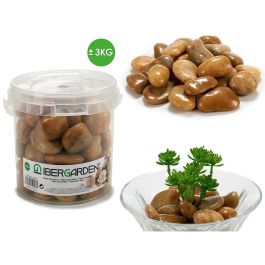 Bote 3Kg Piedra Decorativa Marron Grande Ibergarden 16X14CM (4 Unidades) Precio: 19.59000043. SKU: B1B3K995Q4