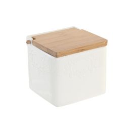 DKD Home Decor Salero Blanco Natural Porcelana Bambú 11.5 x 11.5 x 12 cm Precio: 6.69000046. SKU: S3041198