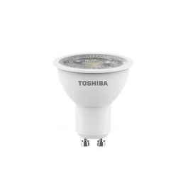 TOSHIBA Bombilla LED GU10 4W 3000K, luz cálida, casquillo GU10, 4 vatios