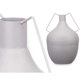 Jarron Acero Botella Gris Pastel Grd Giftdecor 24X40CM (4 Unidades) Jarron Acero Botella Gris Pastel Grd Giftdecor 24X40CM (4 Unidades)