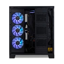 NOX Hummer Glock Semitorre Gaming Negra con Panel Frontal y Lateral de Cristal Templado, 4 Ventiladores ARGB, USB-C, ATX NOX Hummer Glock Semitorre Gaming Negra con Panel Frontal y Lateral de Cristal Templado, 4 Ventiladores ARGB, USB-C, ATX