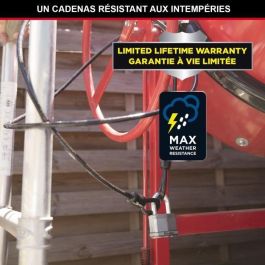 Master Lock Candado de Alta Seguridad Excell M1EURDLF de Acero Laminado 45mm, Arco Octogonal 8mm Carburo de Boro, para Exteriores