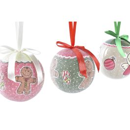 DKD Home Decor Bola Decoración Navidad Fantasía Multicolor Set de 14 - 25 x 16 x 25 cm
