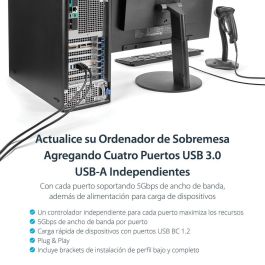 Startechcom Pexusb3s44v Tarjeta de Expansión PCI Express USB 3.0 de 4 Puertos 5 Gbps