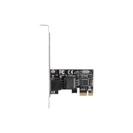 Lanberg Tarjeta de Red Gigabit Ethernet RJ45 PCIe x1 Interna - 10/100/1000 Mbps con Chipset Realtek RTL8111C y Soporte Bajo Perfil