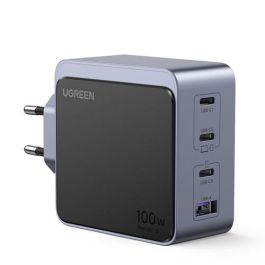 Ugreen 35043 Nexode S 100W Cargador Rápido GaN Gris con 4 Puertos USB para Portátil, Móvil, Tablet