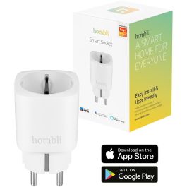 Hombli HBSS-0109 Enchufe Inteligente Wi-Fi EU Blanco Compatible con Amazon Alexa y Google Assistant