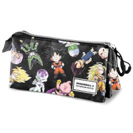 KARACTERMANIA Portatodo triple Dragon Ball Z - Estuche escolar con 3 compartimentos y cremallera, 23x11x10cm Precio: 11.49999972. SKU: B1D7QADVWC
