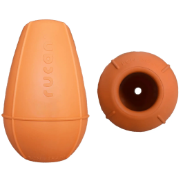 Rucan Juguete para Perros Conic Naranja Grande de Caucho Natural, Aromatizado, Rellenable, para Higiene Dental y Reducción de Estrés, 13cm x 8cm, 295gr Precio: 9.5000004. SKU: B1BZGQ8BBJ