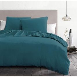 Home Linge Passion HP72064 Juego de Edredón 3 Piezas Microfibra 82g 220x240 cm Azul Pato