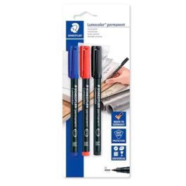 Staedtler Rotulador Permanente Lumocolor 317-S Azul-Negro-Rojo Blíster 3 Unidades Precio: 5.79000004. SKU: B1CEFEXY7A