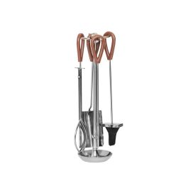 DKD Home Decor Chimenea Decorativa Moderna Plateada - Set de 4 Piezas, Acero Inoxidable y Aluminio, 54x7x4 cm Precio: 59.50000034. SKU: S3038841