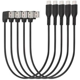 Kensington Cable USB-A a USB-C de Carga y Sincronización, 0,327m, Macho/Macho, Negro, Pack de 5