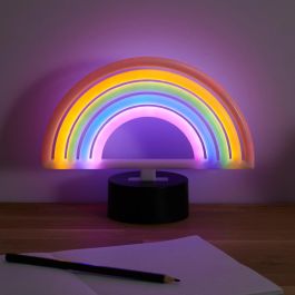 Home Deco Factory Neón Led A Pilas Arcoiris Colección Neon