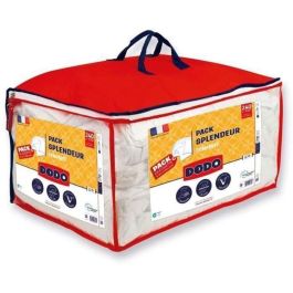 Dodo Pack Edredón Blanco 220 x 240 cm + 2 Almohadas 60 x 60 cm Relleno 100% Poliéster FCS 300 g/m²