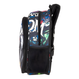 PERONA Mochila Venom Spiderman Marvel adaptable 42cm, 2 compartimentos, forro interior, bolsillo portabotellas