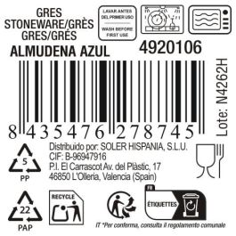Bol Azul Almudena Ø13.5 cm - La Mediterranea (24 Unidades) Bol Azul Almudena Ø13.5 cm - La Mediterranea (24 Unidades)