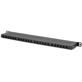 Digitus Panel de Parcheo 0.5HE 24 Puertos Cat6a Apantallado Negro