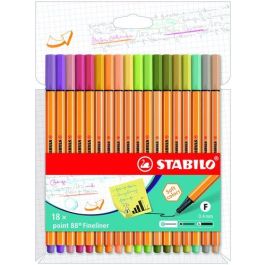 Rotulador Fibra Stabilo Point 88 Estuche De 18 (Colores Nuevos) Rotulador Fibra Stabilo Point 88 Estuche De 18 (Colores Nuevos) Precio: 15.79000027. SKU: B1CFX9QL8Z
