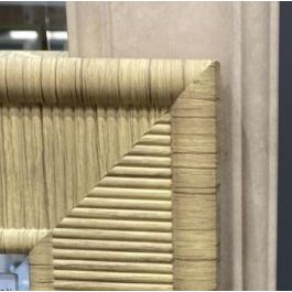 Espejo de pared Home ESPRIT Beige Natural 74 X 2 X 162 cm (2 Unidades)