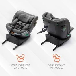 Silla de coche - BABYAUTO - XPERTA GREY DOBBY - Desde el nacimiento hasta los 12 años - 0-36 kg - I-Size - ISOFIX - Giratoria 360° - ECE R129 Silla de coche - BABYAUTO - XPERTA GREY DOBBY - Desde el nacimiento hasta los 12 años - 0-36 kg - I-Size - ISOFIX - Giratoria 360° - ECE R129