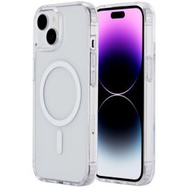 eSTUFF Funda Híbrida Magnética Berlín Transparente para iPhone 15 Plus