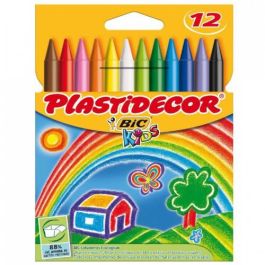 Plastidecor Lápices de Cera Caja 12 Colores Surtidos para Uso Escolar Precio: 3.50000002. SKU: B16GLMPJAX