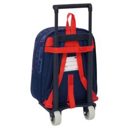 Safta Mochila con Carro 232 805 Spiderman Escolar para Niños Dimensiones 270x220x100 mm