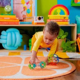 Bright Starts BRI0074451169081 Set Regalo Bebé O'Ball: Sonajero y Pelota O Clásica Rojo, Amarillo, Azul, Verde