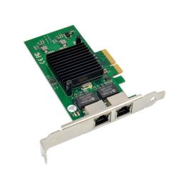 MicroConnect JL82576 Tarjeta de Servidor DUAL 1GbE PCIe X4 con Controlador Intel y Puertos RJ45 para Centro de Datos