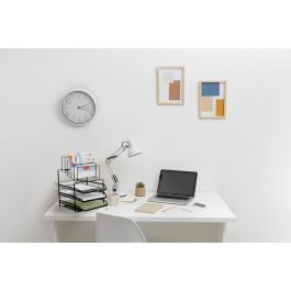 Q-connect KF17296 Bandeja Clasificadora de Sobres Metálica Rejilla Negra 3 Bandejas 300x350x420 mm