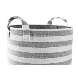 Cesta Basicos DKD Home Decor Gris Blanco 35 x 40 x 35 cm Set de 3 Cesta Basicos DKD Home Decor Gris Blanco 35 x 40 x 35 cm Set de 3