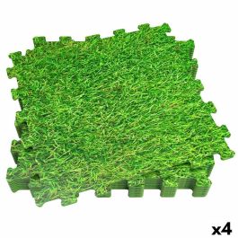 Alfombra de Puzzle Aktive Goma Eva 50 x 0,4 x 50 cm (4 Unidades) Césped 8 Piezas Precio: 59.50000034. SKU: B14FJJ5TNP