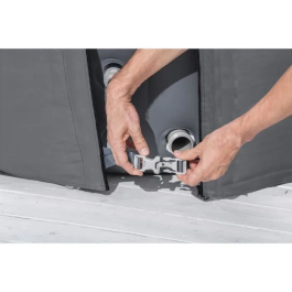 Bestway Cubierta Térmica para Spa Redondo 1.80m x 66 cm, Compatible con Bombas Integradas y Externas, EnergySense, Impermeable