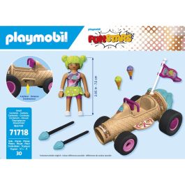 Playmobil Racing Cono de Helado - Juguete de Plástico para Niños con Edad Recomendada de 4 Años