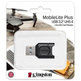Kingston MLPM Lector de Tarjetas microSD MobileLite Plus Externo USB 3.2 Gen 1 Compatible UHS-II y UHS-I