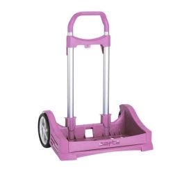 Safta Carro Portamochilas Evolution P.673C Trolley Escolar Rosa Claro