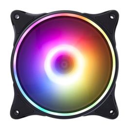Hiditec VGCH10008 Ventilador de Caja PC 120mm ARGB Negro con Iluminación Multi-Anillo, Aspas Translucidas y Anti-Vibración Precio: 16.50000044. SKU: B1C75R9REH