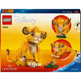 LEGO Disney El Rey León Simba Cachorro 43243 Juego de Construcción con 222 Piezas para Niños y Niñas a partir de 6 Años