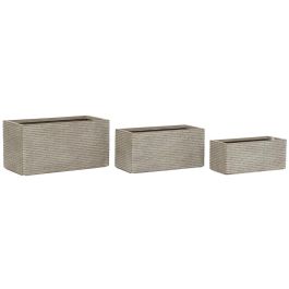 Jardinera Terraza Y Jardin DKD Home Decor Beige 37.5 x 37.5 x 74.5 cm Set de 3 Precio: 128.69000012. SKU: B1BD3QPZKB