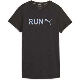 Camiseta de Manga Corta Mujer Puma Graphicc Icy Azule Negro