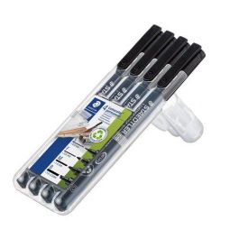 Staedtler Rotulador Permanente Lumocolor 31 Negro, Punta S/F/M/B, Estuche 4 Unidades Precio: 6.50000021. SKU: B1EKCP873F