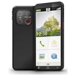 Emporia SMART.7 Lite Smartphone 5.45" 6GB RAM 128GB Triple Cámara 13MP Android 15 Negro