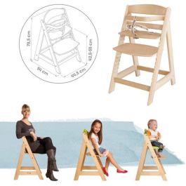 Trona de madera regulable Sit Up III - ROBA - Regulable en altura - Natural