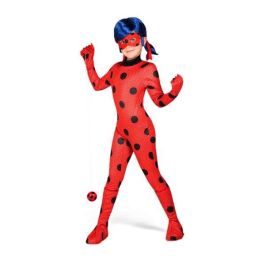 My Other Me Disfraz Ladybug Talla 9-11 Años con Mono, Guantes, Cubre Botas, Antifaz, Peluca, Yo-Yo y Pendientes