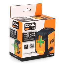 Koma Tools Nivel Láser Precisión ±3mm/10m Alcance 30m IP54 con Funda y Soporte Magnético 7.3 x 5.8 x 7.4 cm