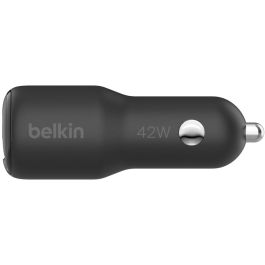 Belkin CCB005btBK Cargador Dual USB-C PD+PPS 42W para Coche, Negro