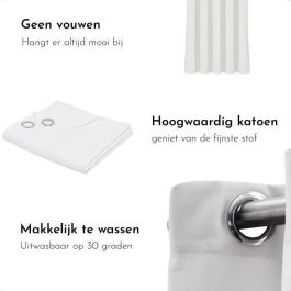 Today TOD3574643560025 Cortina Oemptball de la Colección Hoy Esencial, color Tiza, 140x240 cm